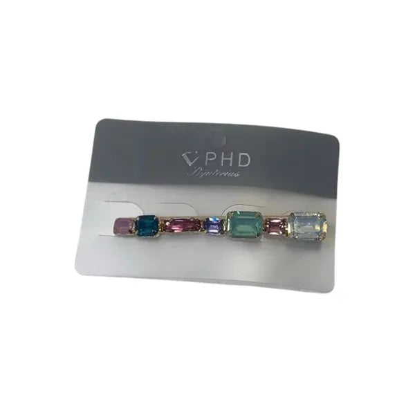 PRESILHA DE CABELO PHD BIJUTERIAS PEDRAS QUADRADAS
